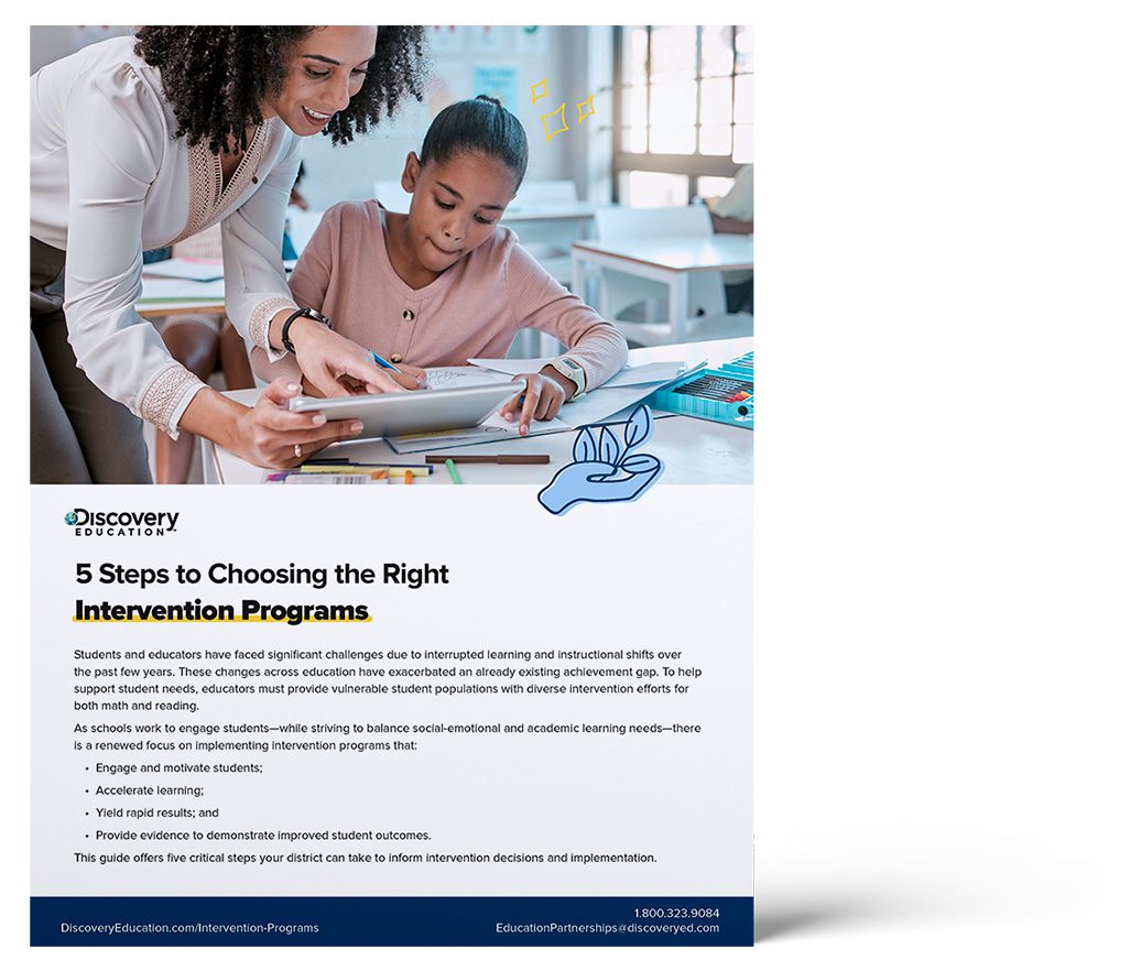 de 5 steps choosing intervention cover mock up left