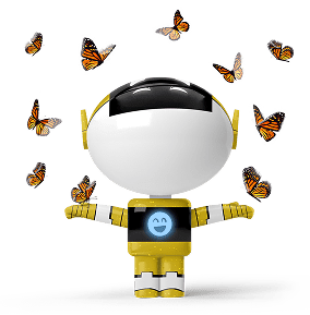 Victor with Butterflys