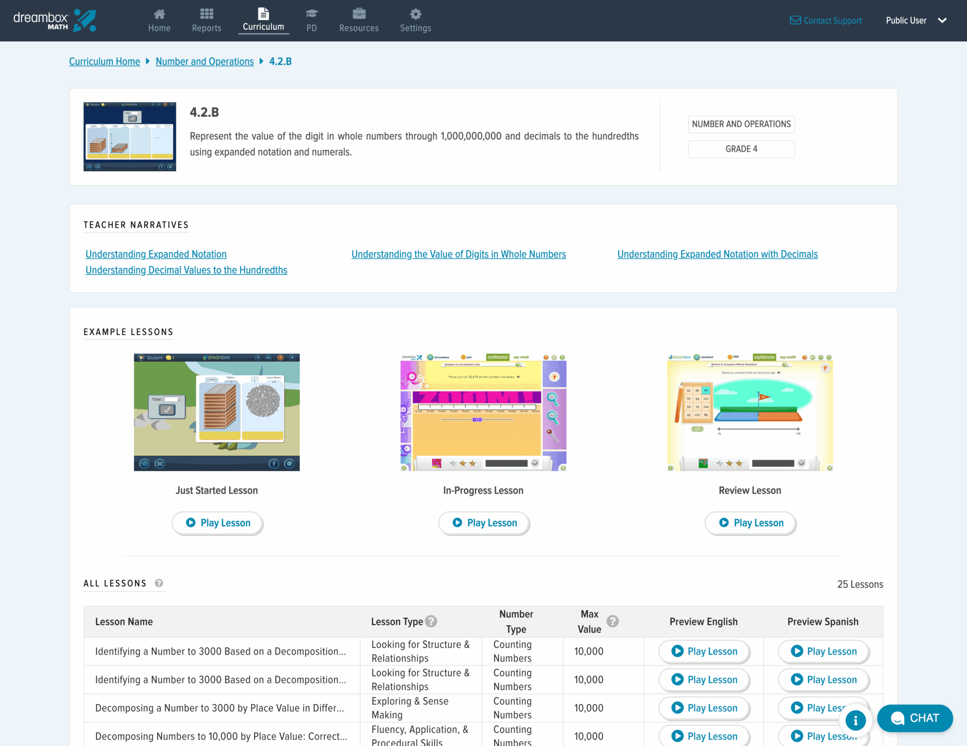 TX CG Official Teacher Narratives TEKS 4 2 B