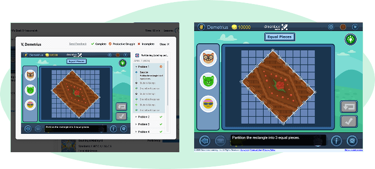 de tx lesson highlights side by side coral block