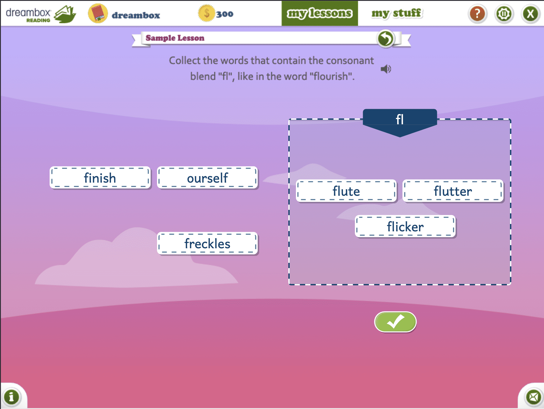 dbr 3 5 collect phonics screenshot
