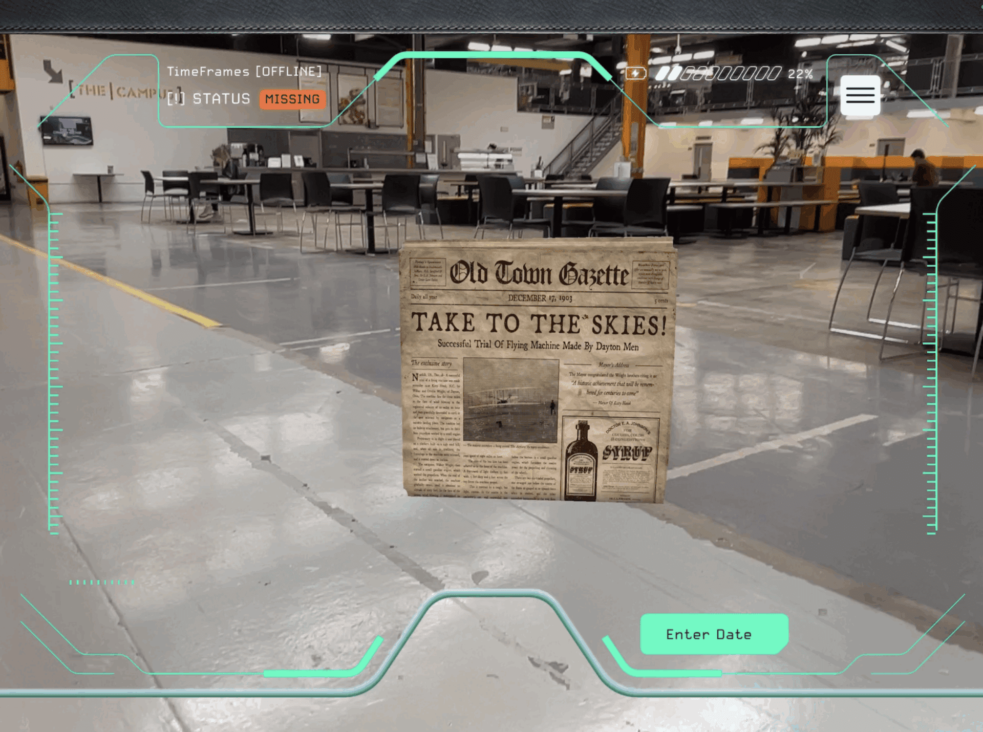 Historical Artifact in 3D Space