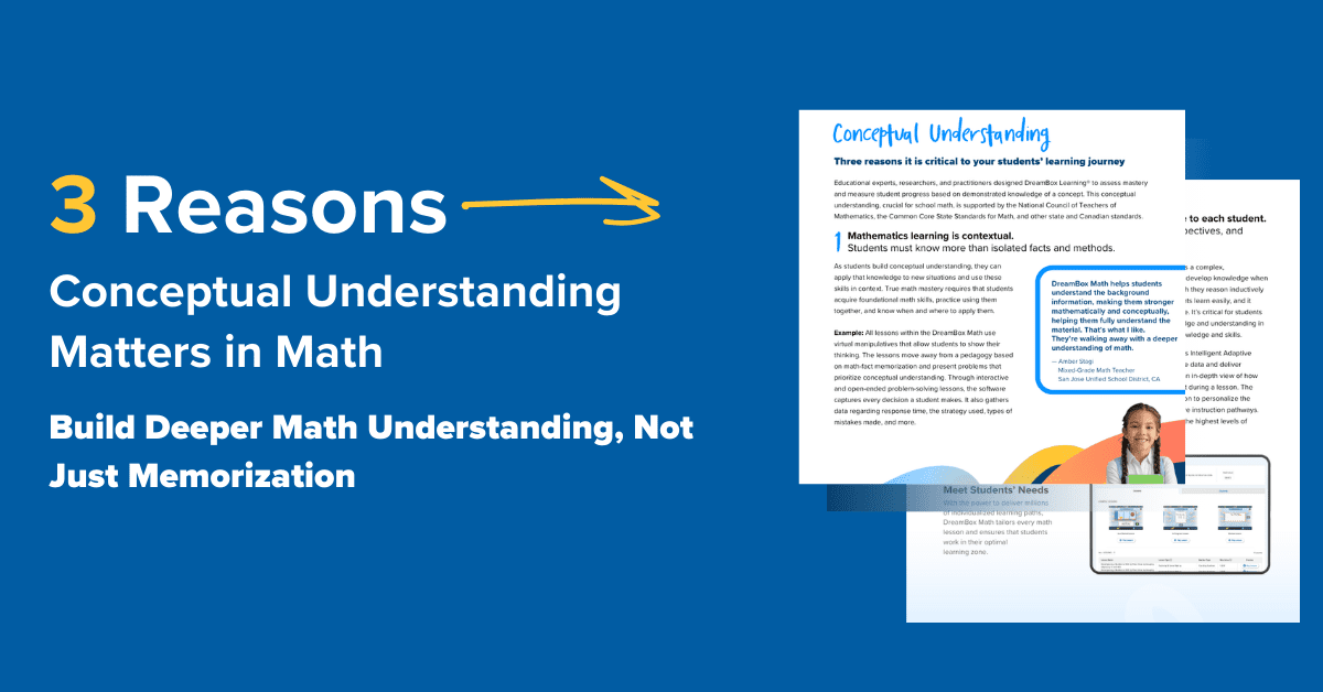 3 reasons conceptual understanding