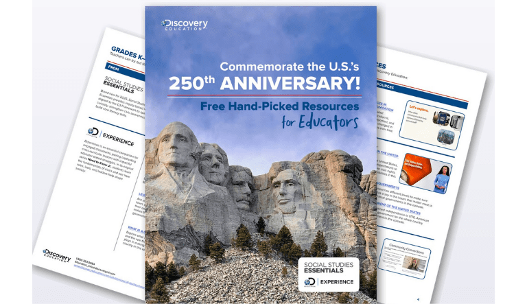 ديسكوفري إديوكيشن تطلق موارد مجانية  
لمساعدة المعلمين على إدماج ٢٥٠ عاماً من تاريخ الولايات المتحدة في الفصول الدراسية