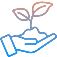Holding plant gradientArtboard 1@2x